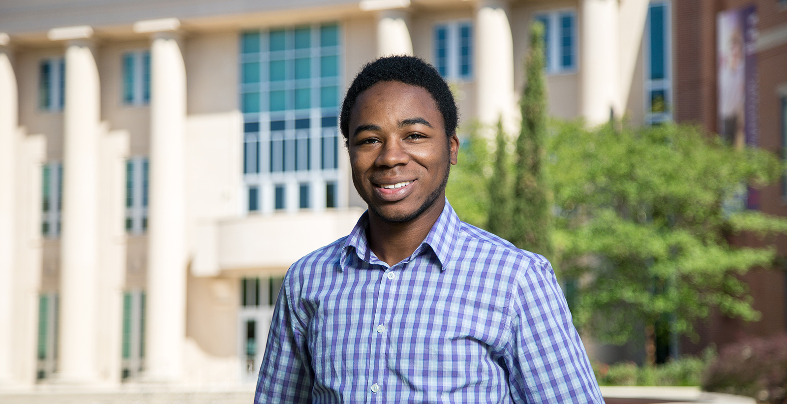 Bryant Baldwin plans to continue his research in biomechanical engineering at the University of South Alabama after spring commencement. “I want to complete the project we’ve been working on,” he says. 