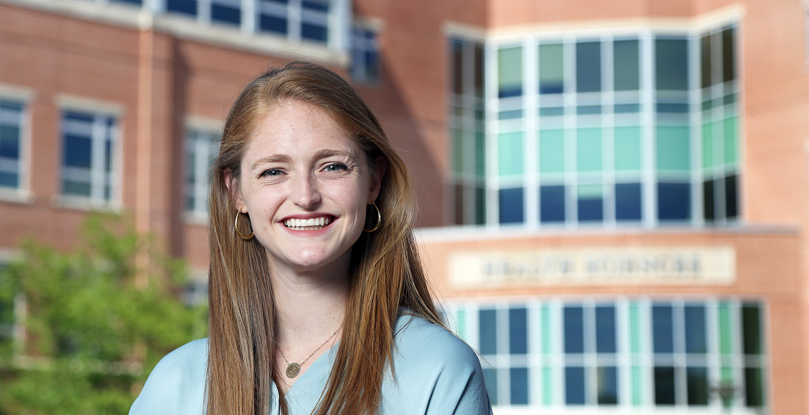 Mary Catherine Cazalas conducted research as a graduate assistant in the Swallowing Disorders Initiative Lab in the Pat Capps Covey College of Allied Health Professions. She won the College’s Dean’s Award for her academic and research work.