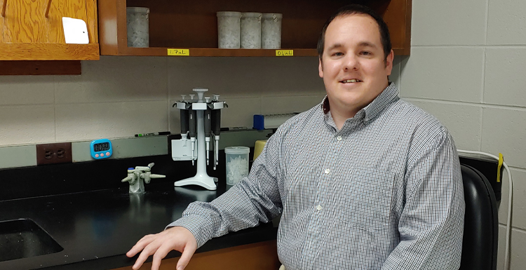 Dr. Jason Strickland, assistant professor in South's department of biology was part of a team breaking new ground in genetic research.