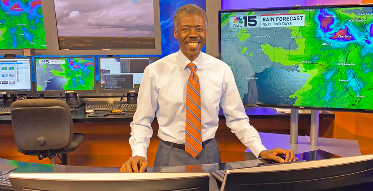 NBC 15 Chief Meteorologist and USA adjunct instructor Alan Sealls has achieved multiple firsts in his more than three decade career in television.