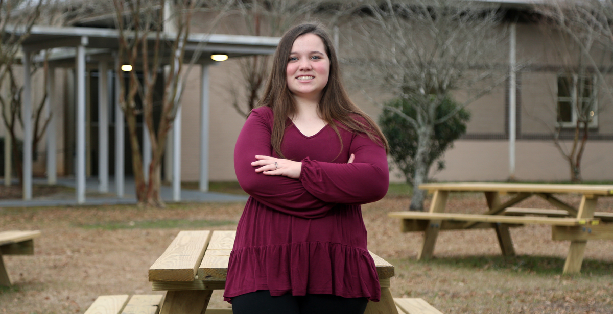 Hannah Cline is a sophomore at Mary G. Montgomery High School and is already taking dual enrollment college classes. With Start South, students can reduce the time and cost of earning a bachelor’s degree. Cline eventually wants to earn a master’s degree and become a civil engineer. 