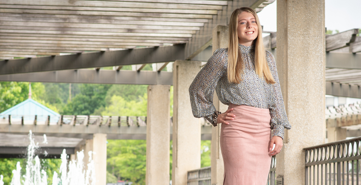 Katelyn Cowie said an entry level accounting course, along with an internship at Horton, Lee, Burnett, Peacock, Cleveland and Grainger, helped launch the course of her professional career.