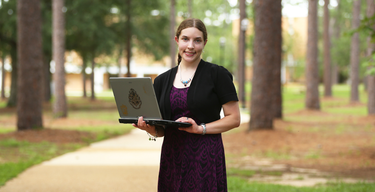 University of South Alabama meteorology student Liz Seiler is one of 60 students who received a Summer Undergraduate Research Fellowship. Students devote 20 hours a week to their projects. In return, they get an introduction to academic analysis and communication, along with a summer stipend. data-lightbox='featured'