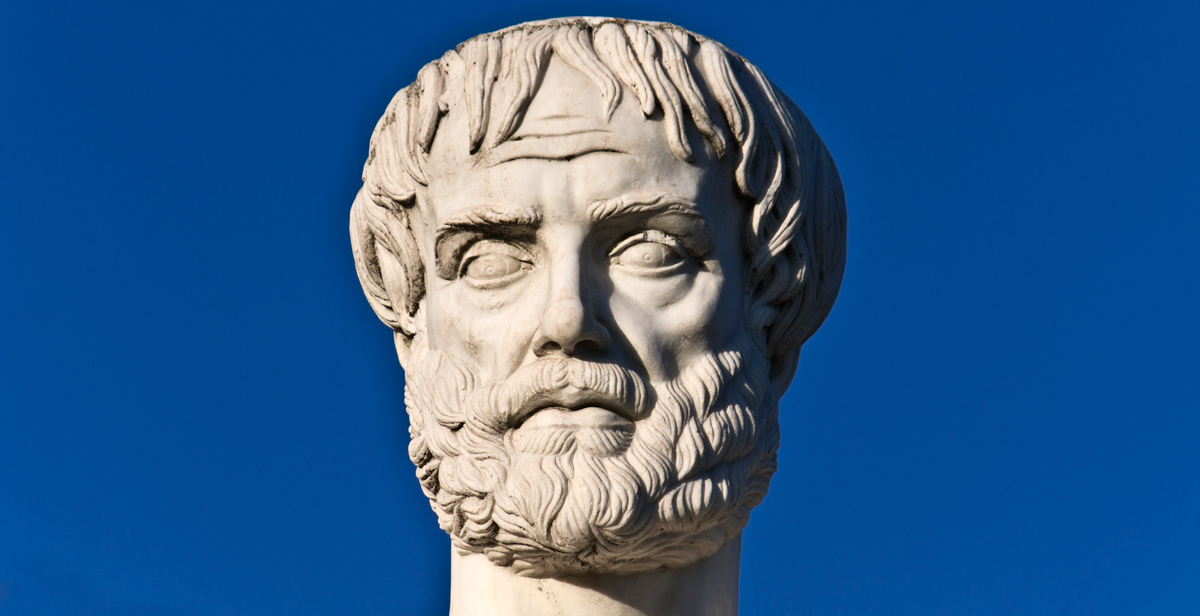Statue of Aristotle. 