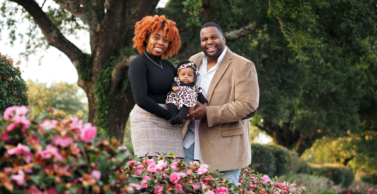 Kenneth and Diamond Johnson got married in the chapel at USA Health University Hospital during his recovery after being hit by a pickup truck. Kenneth Johnson, a University police sergeant, has since returned to work. The couple has a 3-month-old daughter, Karis.