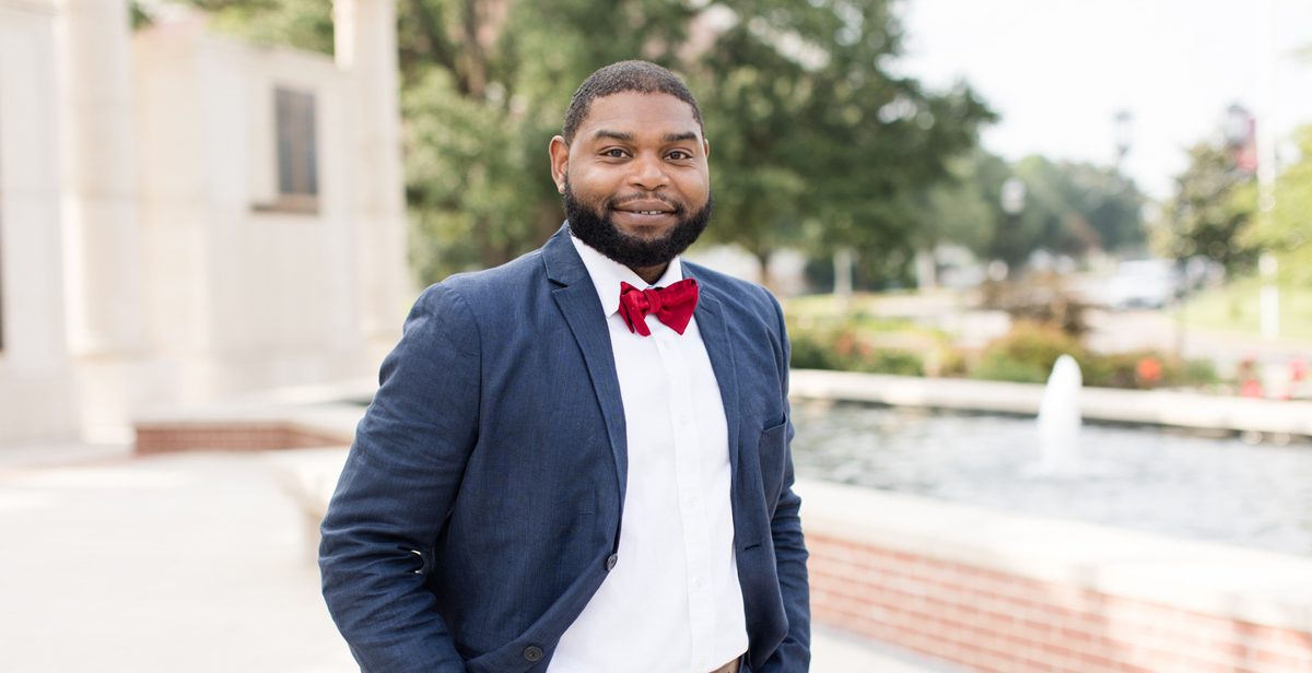 Timothy Johnson, who earned an education degree from the University of South Alabama in 2010 before working as a teacher in Mobile County public schools, is an Alabama Technology in Motion specialist at South. His position serves students and teachers in 10 school districts.