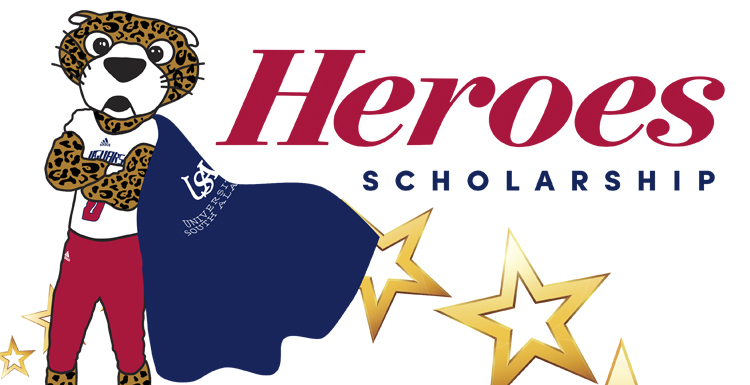The Heroes Scholarship is available to active military members and fills the gap between the University's cost of tuition and what the Federal government provides for tuition assistance.