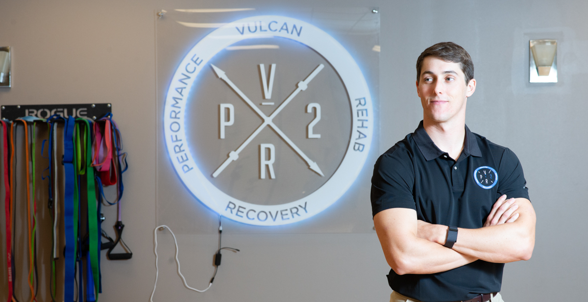 Jay Copeland started work at Vulcan Performance Rehabilitation and Recovery after graduating from the University of South Alabama.  data-lightbox='featured'