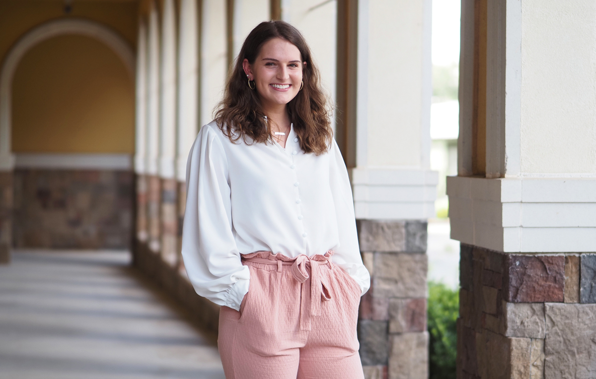 Jensen Graddick is a senior human resources specialist for the City of Daphne. She began an internship with the city while a junior in the Mitchell College of Business, then accepted a job even before she graduated. “It all fell into place,” she said.
