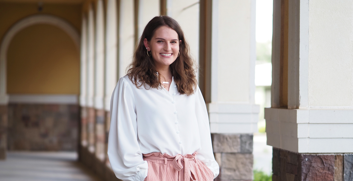 Jensen Graddick is a senior human resources specialist for the City of Daphne. She began an internship with the city while a junior in the Mitchell College of Business, then accepted a job even before she graduated. “It all fell into place,” she said.