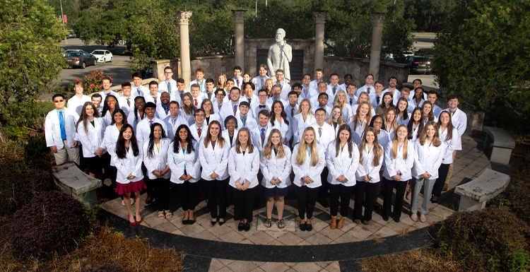 The 80-member Class of 2026 is the largest matriculating medical school class in the history of the Frederick P. Whiddon College of Medicine, which welcomed its charter class in 1973. data-lightbox='featured'
