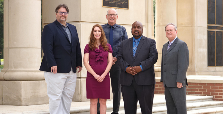 USA College of Education and Professional Studies and the College of Arts and Sciences faculty at South will support a new $1.2 million grant that will help increase the number of k-12 science teachers in rural and urban areas of Mobile County. The principal investigator of the grant is Dr. Katie Guffey McCorrison, assistant professor of science education in the Professional Studies department of leadership; and the co-principal investigators are Dr. Andre Green, professor of science education and associate vice president for Academic Affairs; Dr. David Forbes, professor of chemistry; center, Dr. Justin Sanders, associate professor and department chair of physics; Dr. Tres Stefurak, associate dean in the College of Education and Professional Studies and professor of counseling psychology. Dr. James Van Heneghan, professor of professional studies, will manage the evaluation of the program.