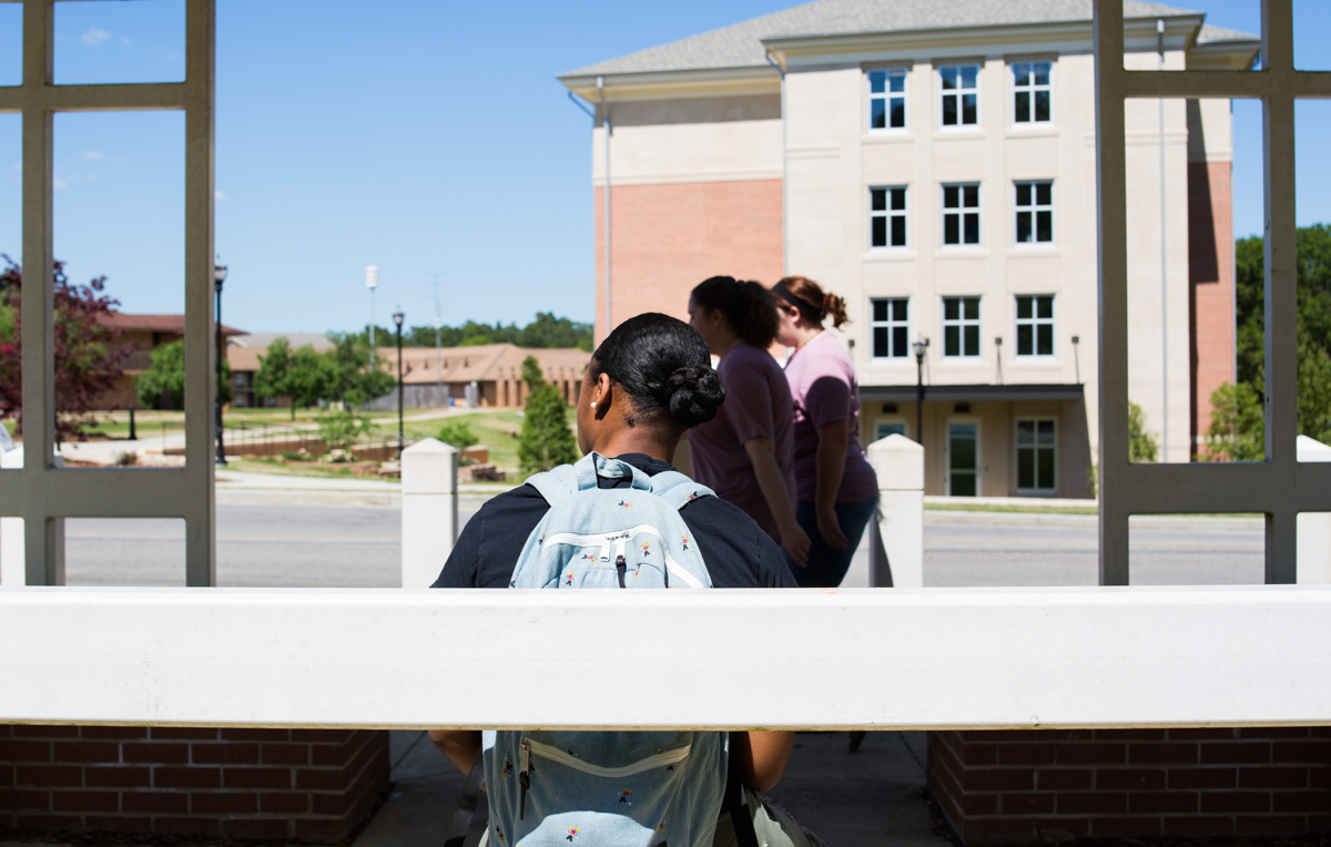 The JagTran bus system connects students who live in residence halls to stops across campus. 