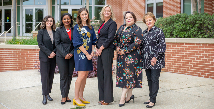  Drs. Candace Selwyn, Anjanetta Davis, Ashleigh Bowman, Lori Prewitt Moore, Rebecca Thomas and Joyce Pittman. Also supporting this new grant project is Brady Urquhart.