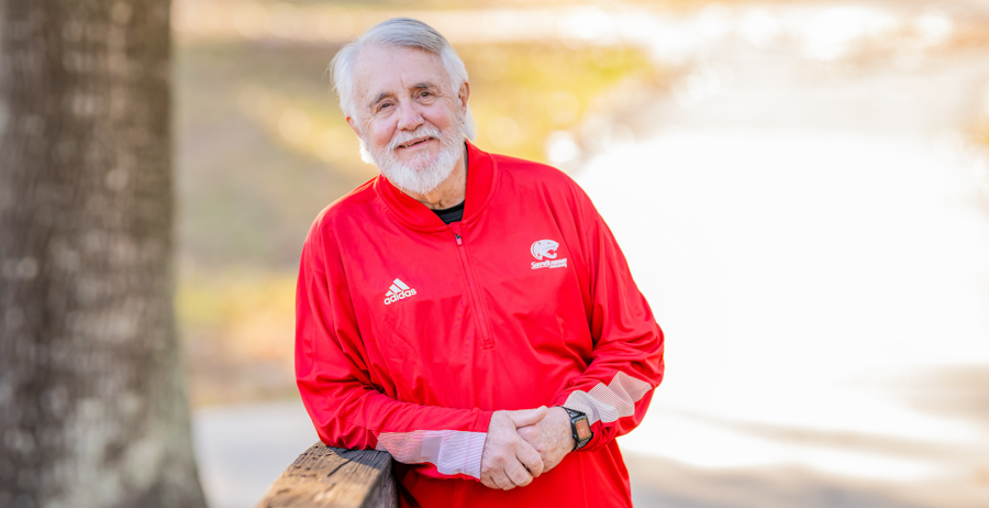 Tom Meyer earned a biology degree at the University of South Alabama, then a master’s degree in nursing, and returned to his alma mater as an assistant professor.