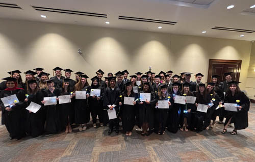 The University of South Alabama chapter of Mortar Board initiated new members this month. 