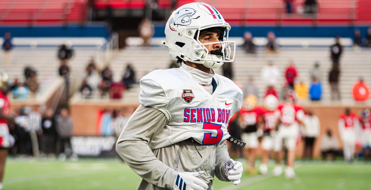 South Alabama wide receiver Devin Voisin gets ready for the big game, in a photo taken by a fellow senior, Ashleigh Bock.