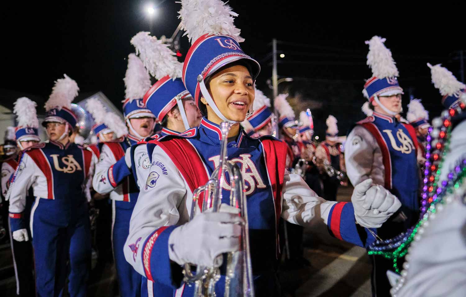 Jaguar Marching Band members