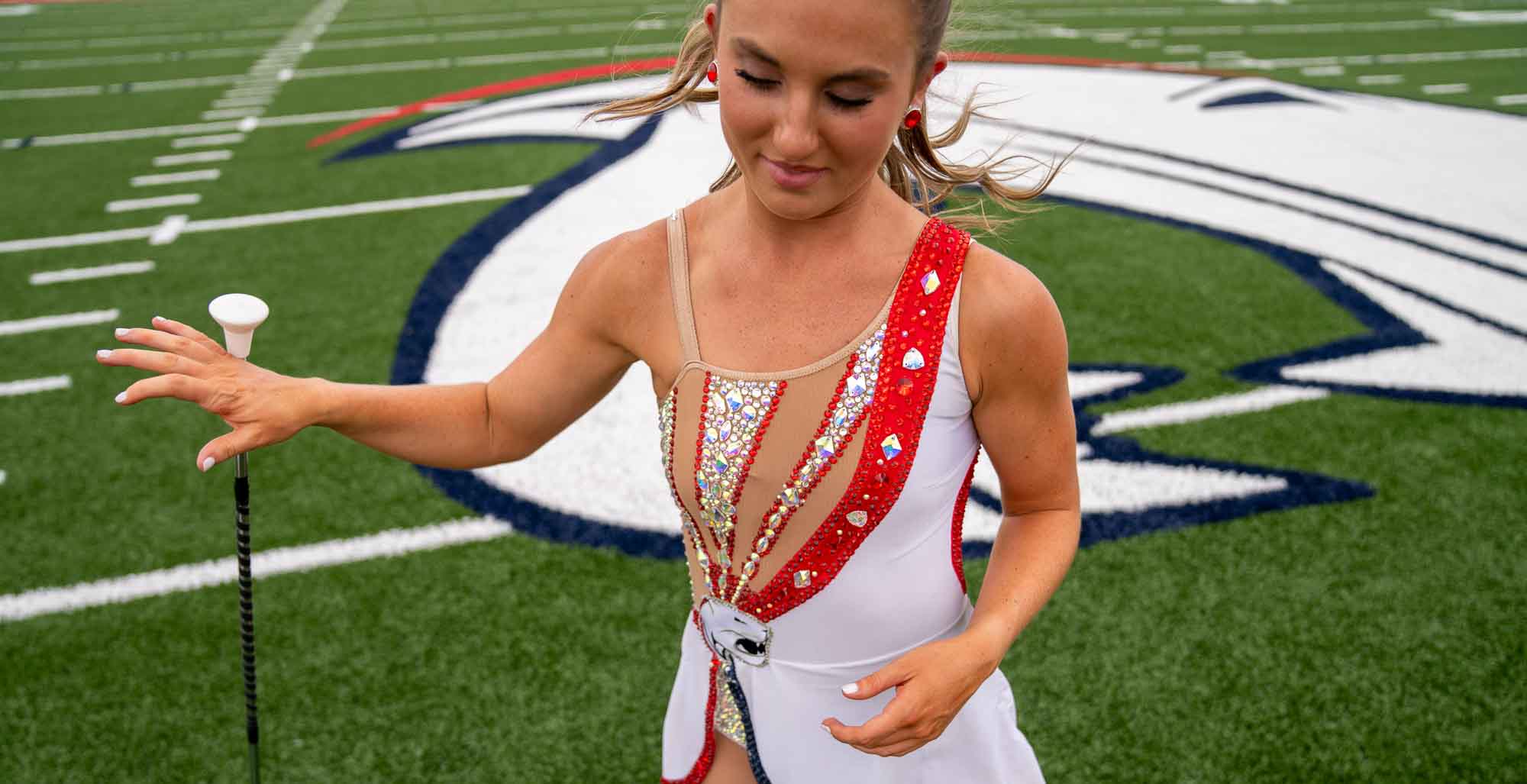 Nevaeh Green twirling