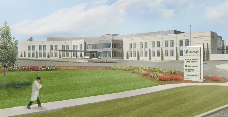 An artist rendering of the Strada Patient Care Center, which will open this summer. 