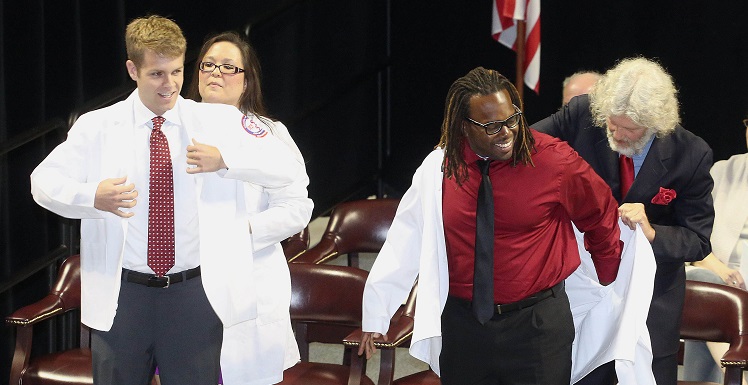 The White Coat ceremony marks a significant milestone for rising third-year students - the point where they begin their clinical rotations and start interacting with patients on a daily basis. 