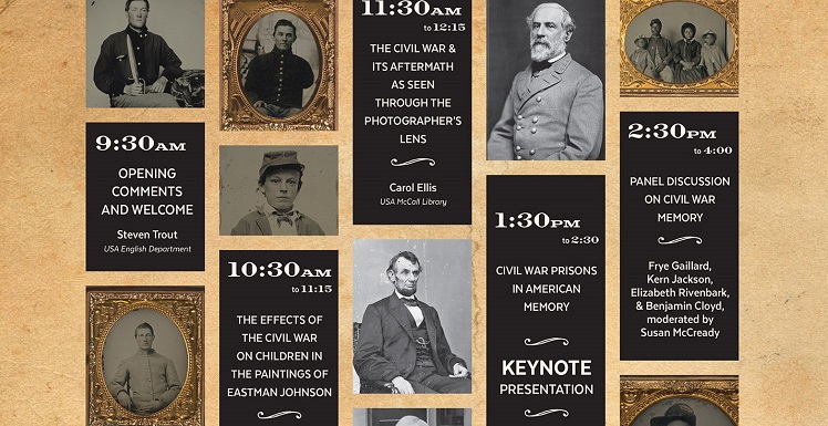 read story, USA Center for the Study of War & Memory to Host “The Civil War in History and Memory, 1865-2015” on April 6