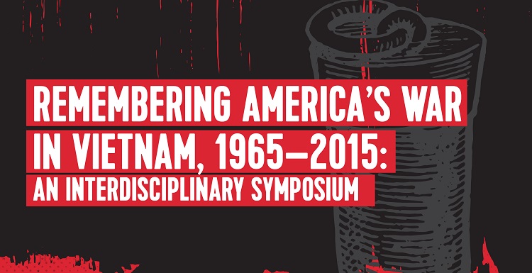 Remembering America's War in Vietnam poster advertising an interdisciplinary symposium