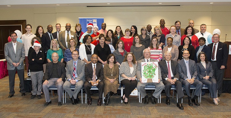 University of South Alabama employee volunteers celebrated a successful 2015 campaign for the United Way of Southwest Alabama during a reception held Wednesday, Dec. 2. The campaign raised a total of $261,201 for the nonprofit charitable organization.