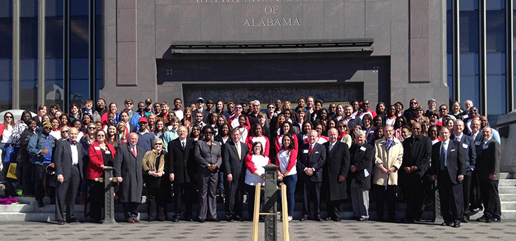 About 225 University of South Alabama students, faculty and staff were in Montgomery on Thursday for Higher Education Day.