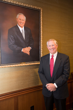Mobile attorney James A. “Jim” Yance, the University of South Alabama’s first undergraduate alumnus to serve as Chair Pro Tempore of the USA Board of Trustees 