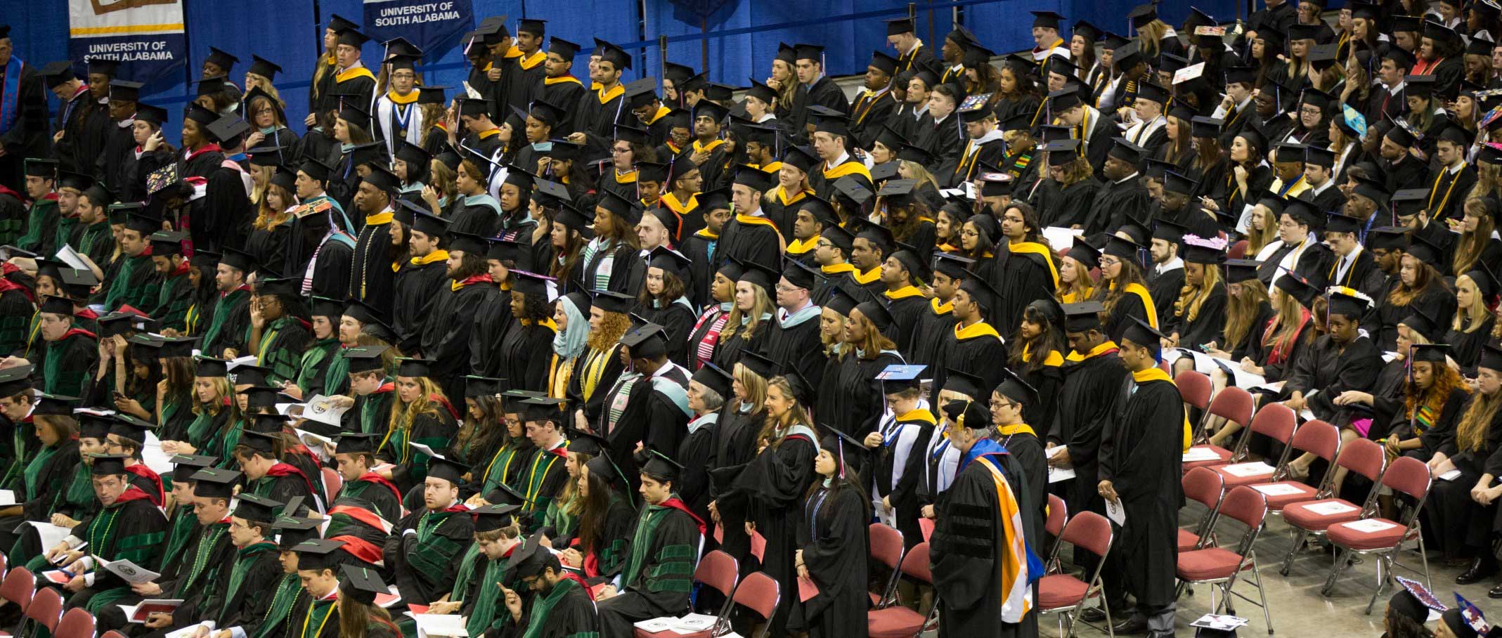 University graduates at commencement