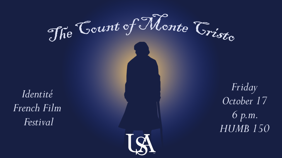 Flyer for the film. The Count of Monte Cristo stands alone