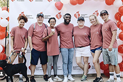 SGA group image at heart walk.