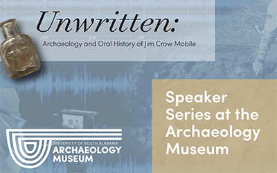 September Speaker Series  USA Archaeology Museum