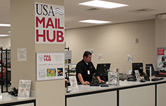 Student Center outside of Mail Hub