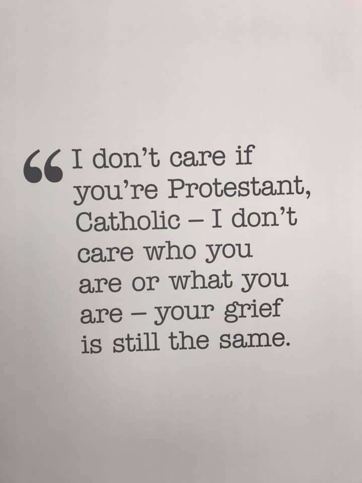 Catholic protestant sign