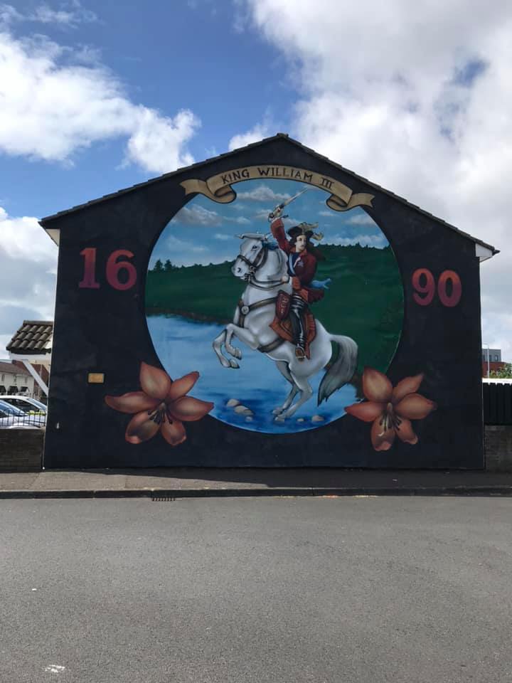 Painint on side of building in Belfast