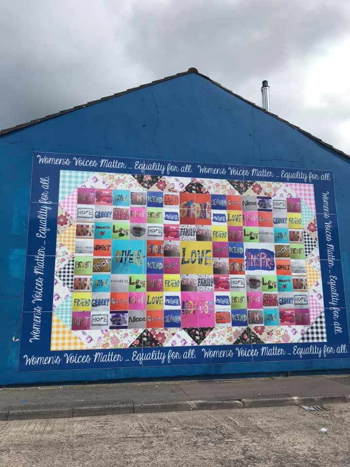 Paitnign on side of building in Belfast