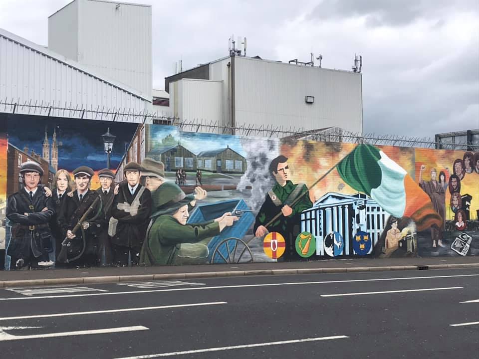 Painting on wall in belfast