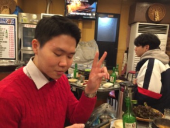 Seungyeop at restaurant