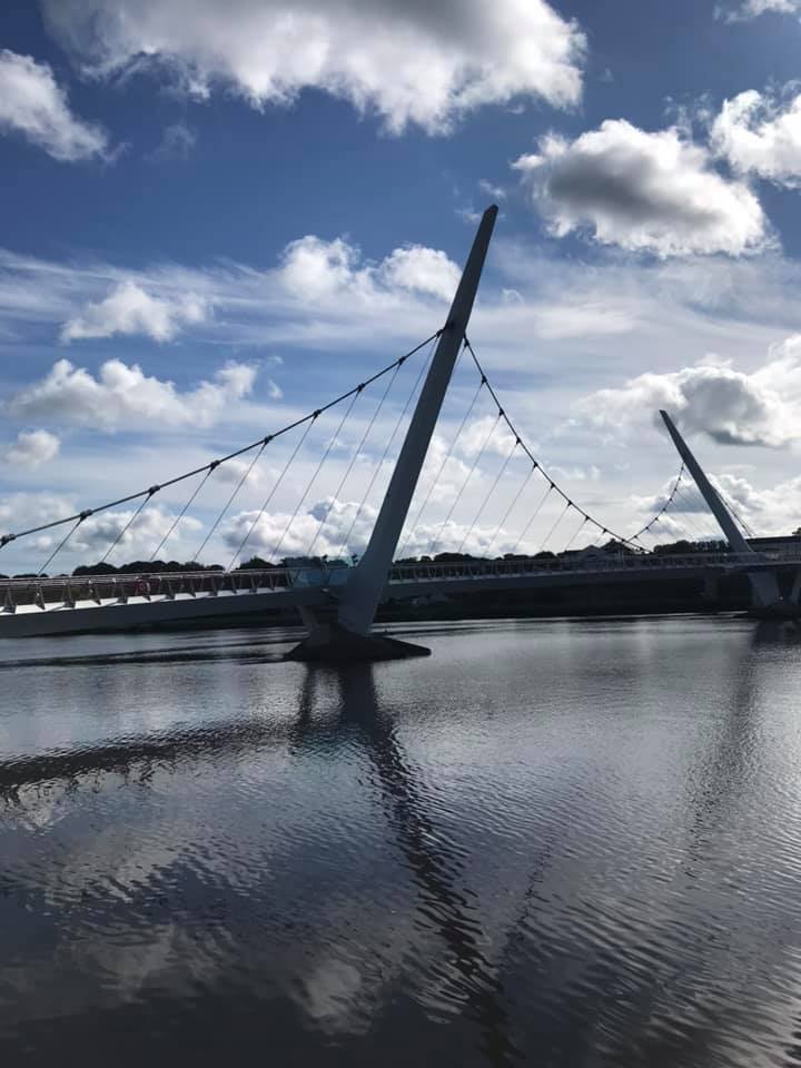 Bridge over water in Derry