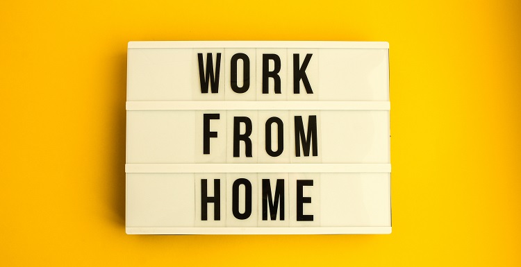 work from home sign