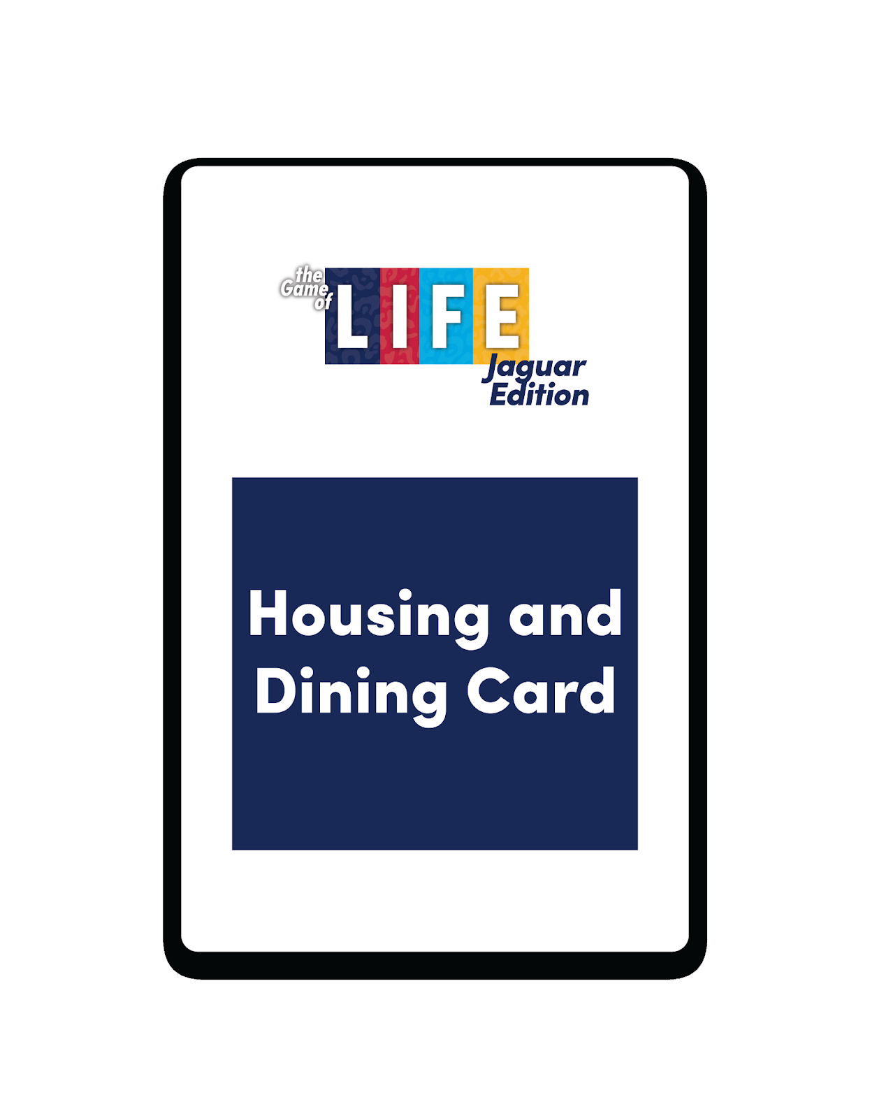 Housing and Dining Card