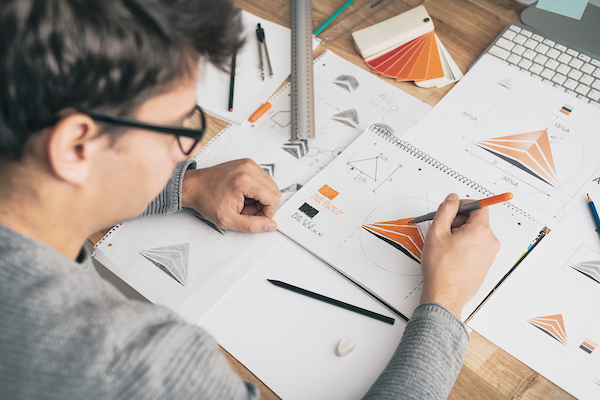 Man working at desk