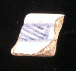 Sample 102 FBL1 Normandy Blue on White, Rim H 1MB132