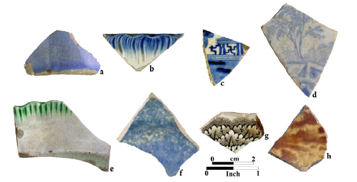 Ceramics found during Phase II archaeological testing.