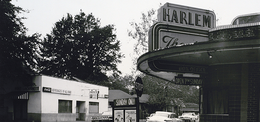 The Harlem Theater and Pope’s Luncheonette.