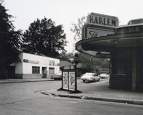 The Harlem Theater and Pope’s Luncheonette.