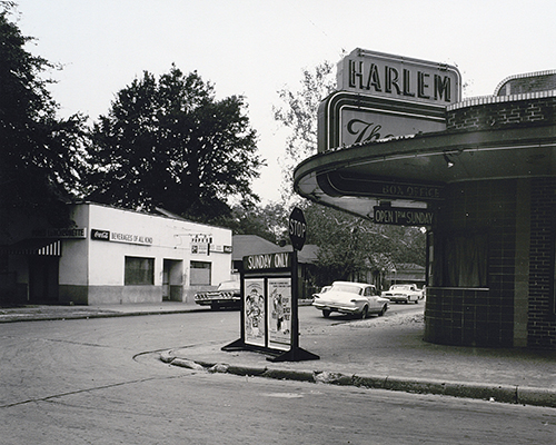 The Harlem Theater and Pope’s Luncheonette. Courtesy of Mobile Housing Board Collection, the Doy Leale McCall Rare Book and Manuscript Library, University of South Alabama.