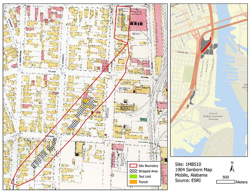 Map of South Conception Street